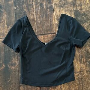 Women’s Lululemon Align T Shirt, Black, Size 6